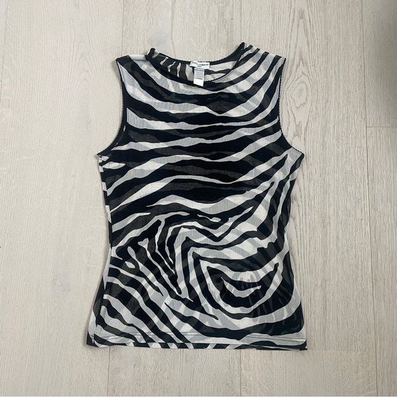 D&G Intime Zebra print mesh top - Picture 2 of 4